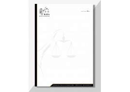 Avukat Antetli Kağıt Kod: 09